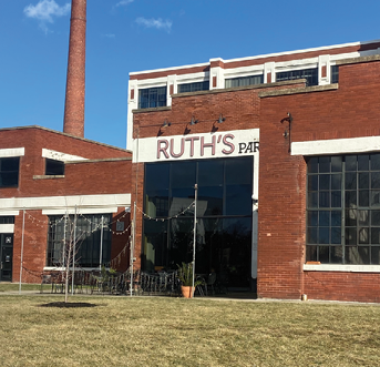 Brick exterior of the former can factory