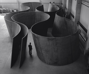 Richard Serra, Inside Out, 2013: curving steel walls